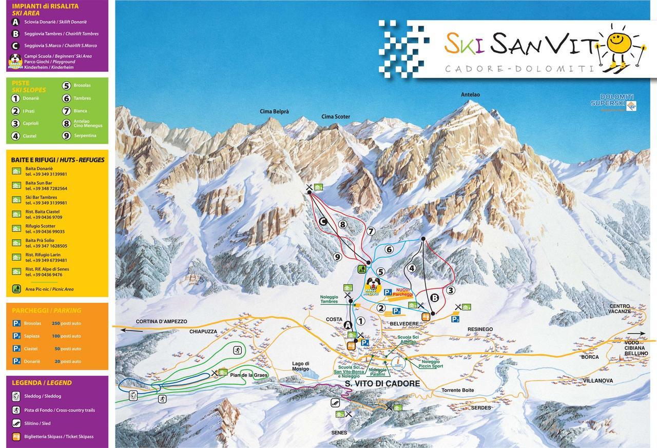 Hotel Il Cardo San Vito di Cadore Exteriör bild